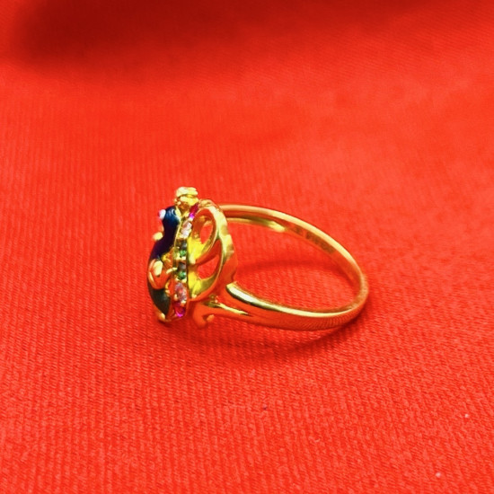 PEACOCK ENAMEL RING PEACOCK ENAMEL RING