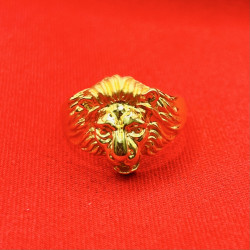 LION FULL GOLD RING