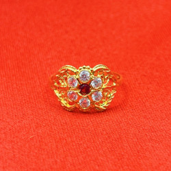 FLOWER STONE RING
