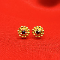 FLOWER STONE EARRING