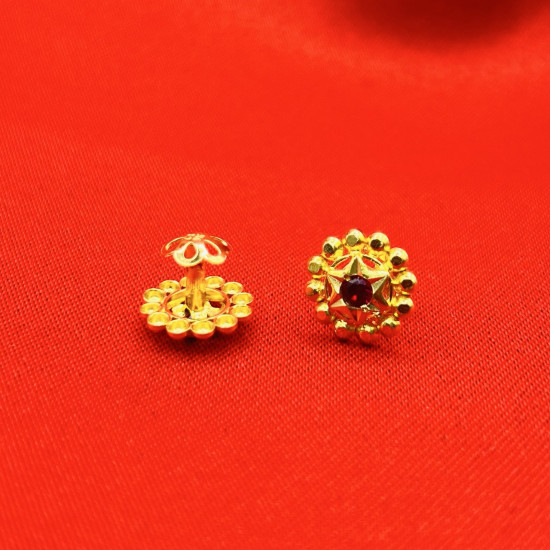 FLOWER STONE EARRING