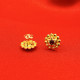 FLOWER STONE EARRING