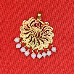 PEACOCK STONE LOCKET