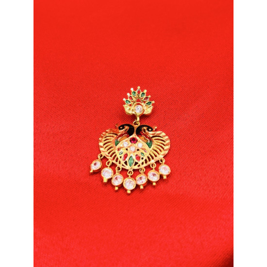 PEACOCK ENAMEL LOCKET