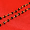 CRYSTAL BLACK BALL CHAIN