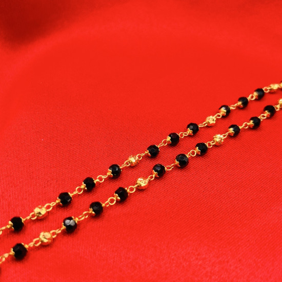 CRYSTAL BLACK BALL CHAIN CRYSTAL BLACK BALL CHAIN