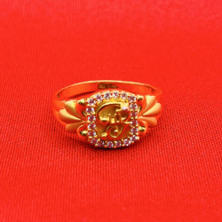 OM STONE DEISGN RING