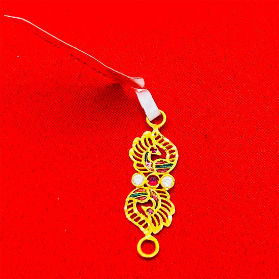 PEACOCK ENAMEL MUGAPPU