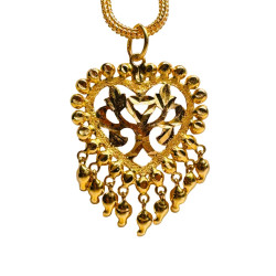 HEART DANGLING GOLD 