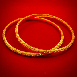 GOLD DESIGN BANGLES 916