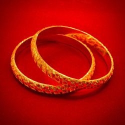 DUBAI GOLD BANGLES 916