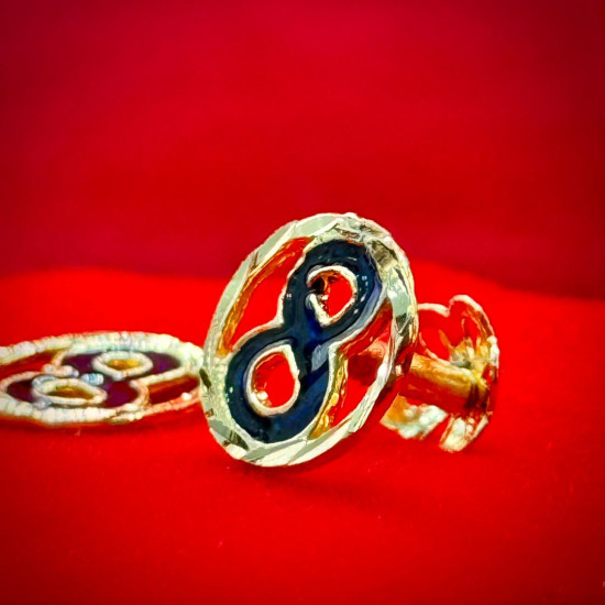 8 ROUND ENGRAVE EARRING 916