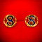 8 ROUND ENGRAVE EARRING 916