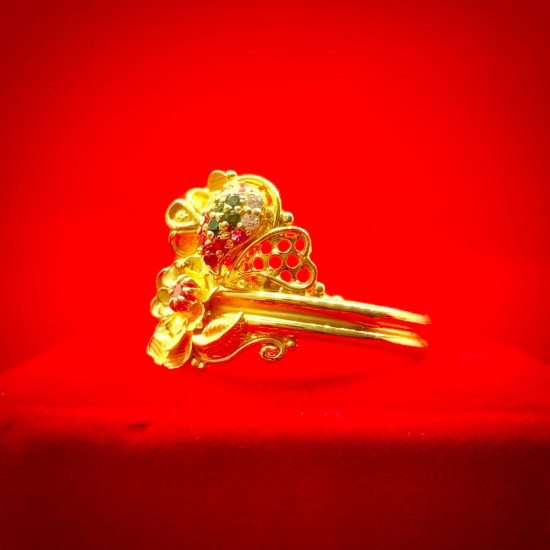 FANCY STONE GOLD RING 916 FANCY STONE GOLD RING 916