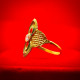FLOWER FANCY GOLD RING 916
