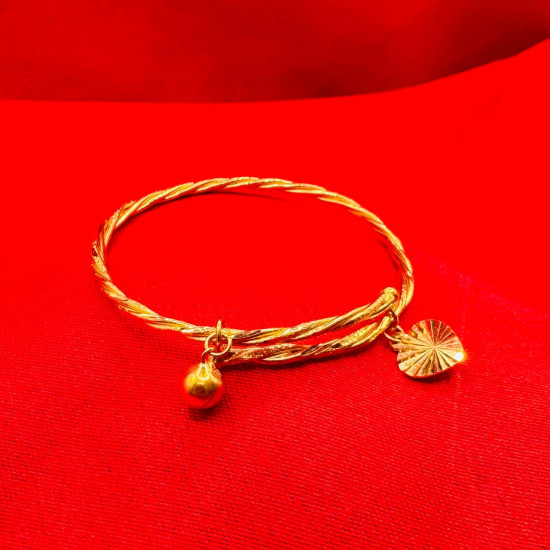 TWIST BABY BANGLE WITH BELL ADJUSTABLE TWIST BABY BANGLE WITH BELL ADJUSTABLE