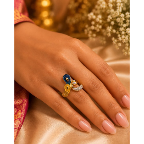 PEACOCK RING   ( FREE WORKMANSHIP)