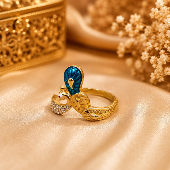 PEACOCK RING   ( FREE WORKMANSHIP)