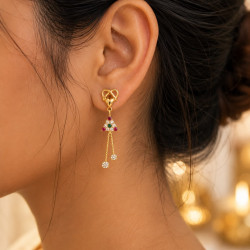 BOMBAY DESIGN EARRING   ( FREE WORKMANSHIP )
