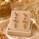 FANCY STONE EARRING   (FREE WORKMANSHIP)