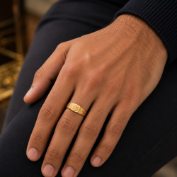 MAN DOLLAR RING  ( HOLLOW )