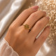 FLOWER DESIGN RING ( HOLLOW )