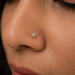 BUTTERFLY DESIGN NOSE PIN ( 9k )
