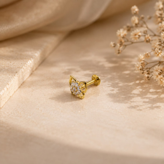 BUTTERFLY DESIGN NOSE PIN ( 9k )