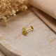 FLOWER GOLD NOSE PIN ( 9K )