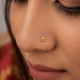 FLOWER GOLD NOSE PIN ( 9K )