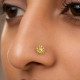 FLOWER GOLD NOSE PIN ( 9K )