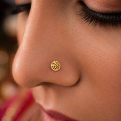 FLOWER GOLD NOSE PIN ( 9K )