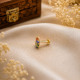 LOVE STONE NOSE PIN ( 9K )