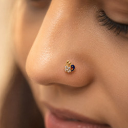 PEACOCK NOSE PIN ( 9K )