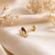 PEACOCK NOSE PIN ( 9K )
