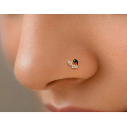 PEACOCK NOSE PIN ( 9K )