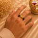 PIXIU DRAGON RING ( CAT EYE RED )