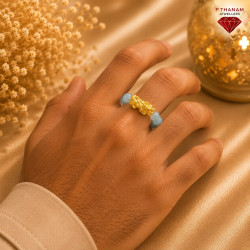 PIXIU DRAGON RING ( BLUE )