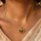 LOVE PEACOCK LOCKET ( HOLLOW )