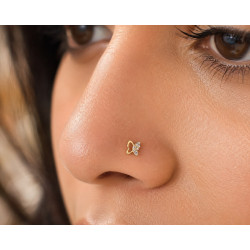 BUTTERFLY DESIGN NOSE PIN ( 9k )