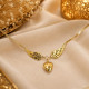 ANGEL WINGS HEART NECKLACE