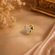 LOVE STONE NOSE PIN ( 9K )