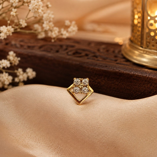 FANCY STONE NOSE PIN ( 9K )
