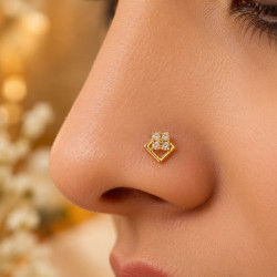 FANCY STONE NOSE PIN ( 9K )