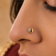 LOVE STONE NOSE PIN ( 9K )