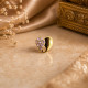 LOVE STONE NOSE PIN ( 9K )