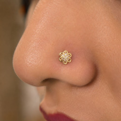 FLOWER NOSE PIN ( 9K )