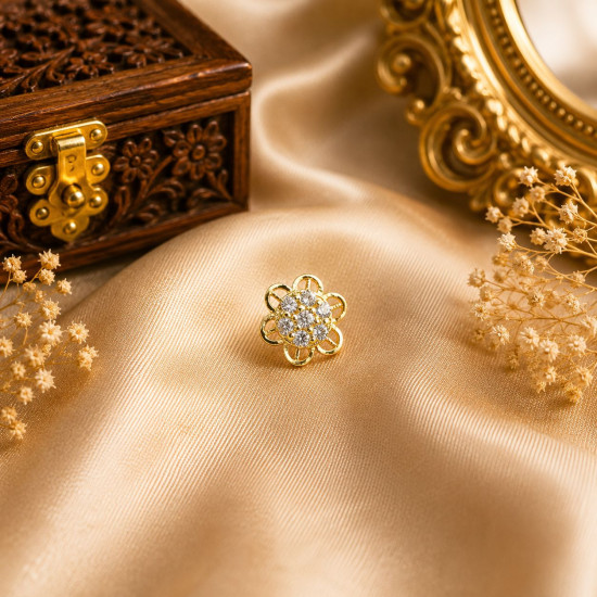 FLOWER NOSE PIN ( 9K )