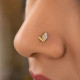 LEAF DESIGN NOSE PIN ( 9K )