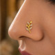 LEAF DESIGN NOSE PIN ( 9K )